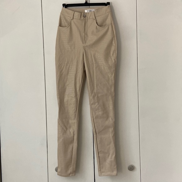 Croc Print Leather Pants - Picture 2 of 6